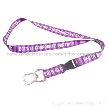 Promotional lanyard with camouflage Dacron material